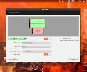 Display Settings in Ubuntu 12.04